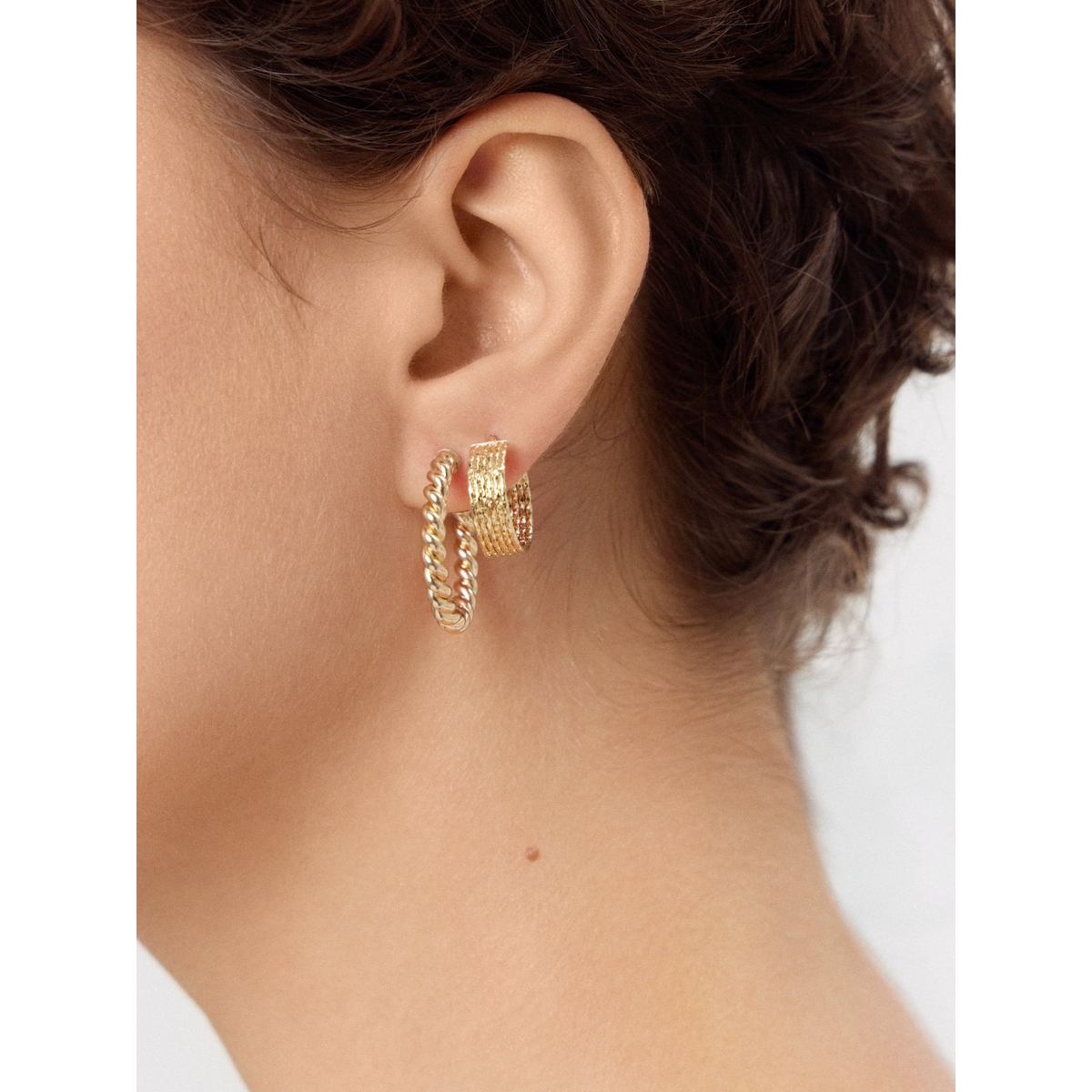 Kolczyki złote koła