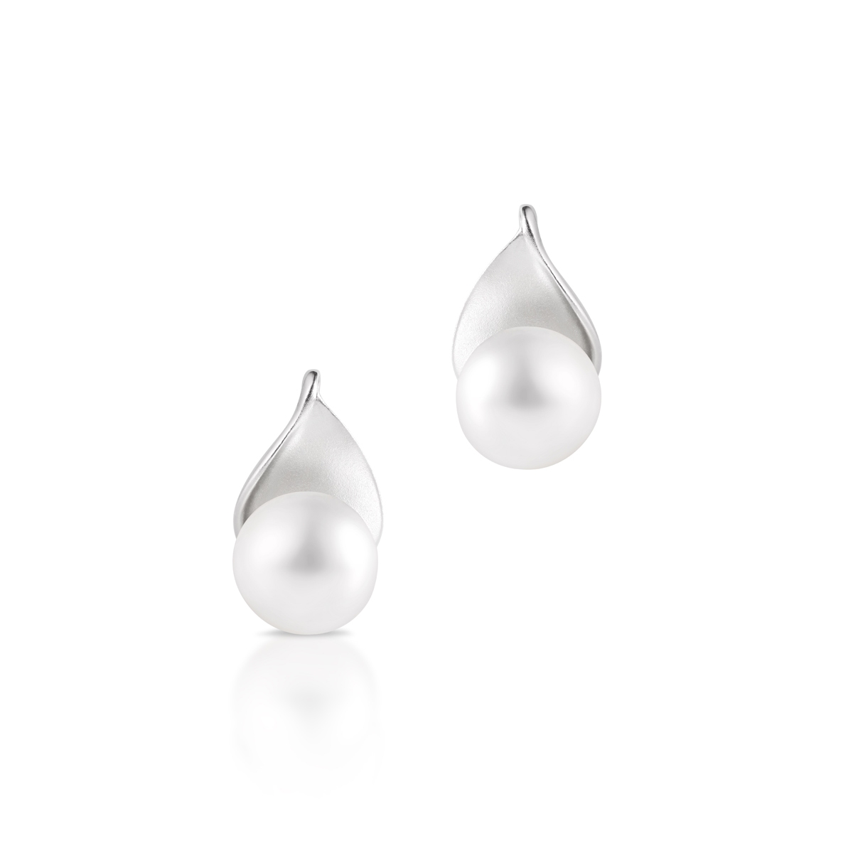 Kolczyki srebrne z perłami