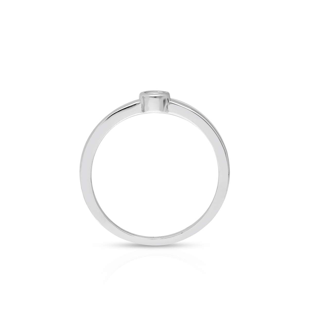 Pierścionek srebrny z cyrkonią