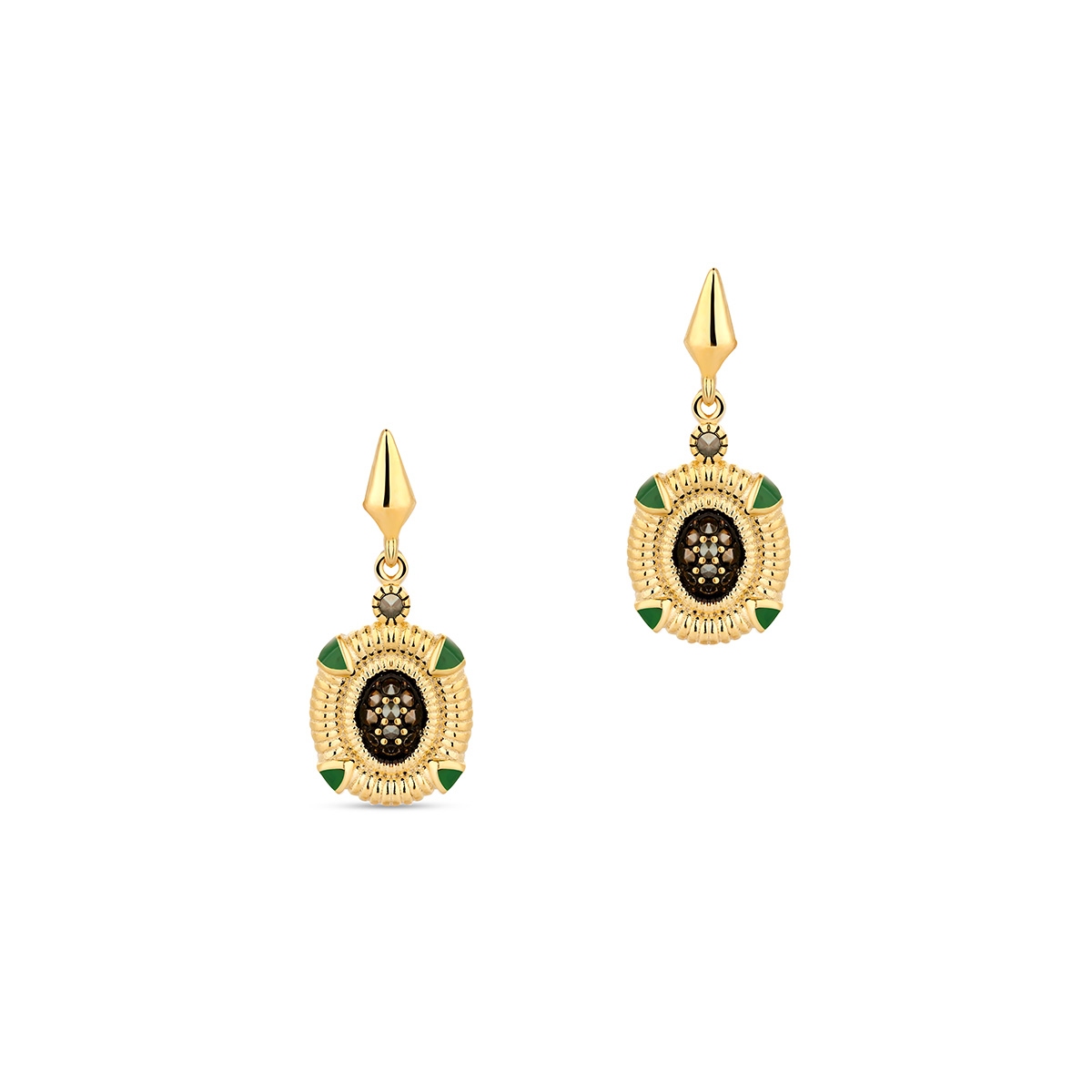 Kolczyki srebrne Retro