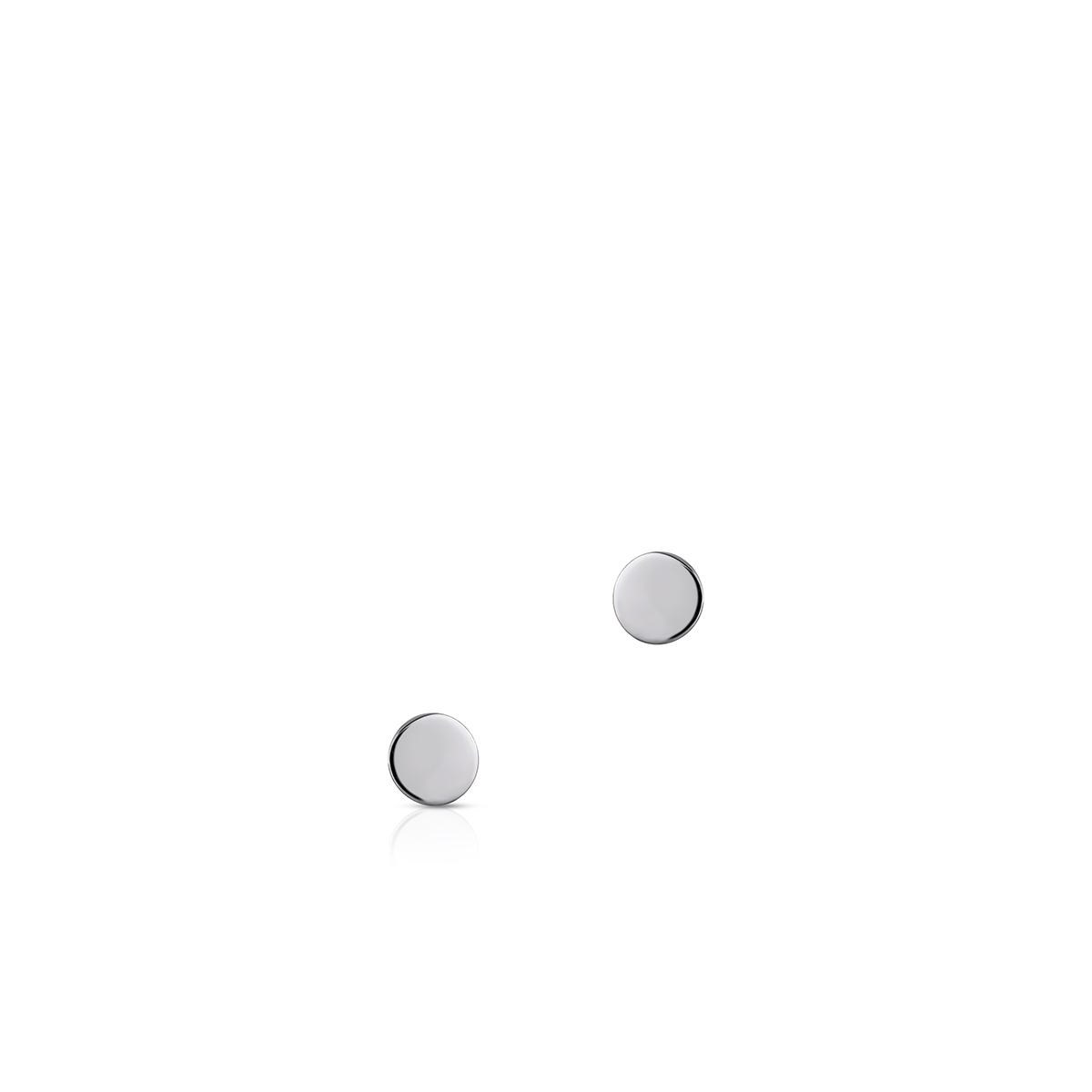 Kolczyki srebrne koła