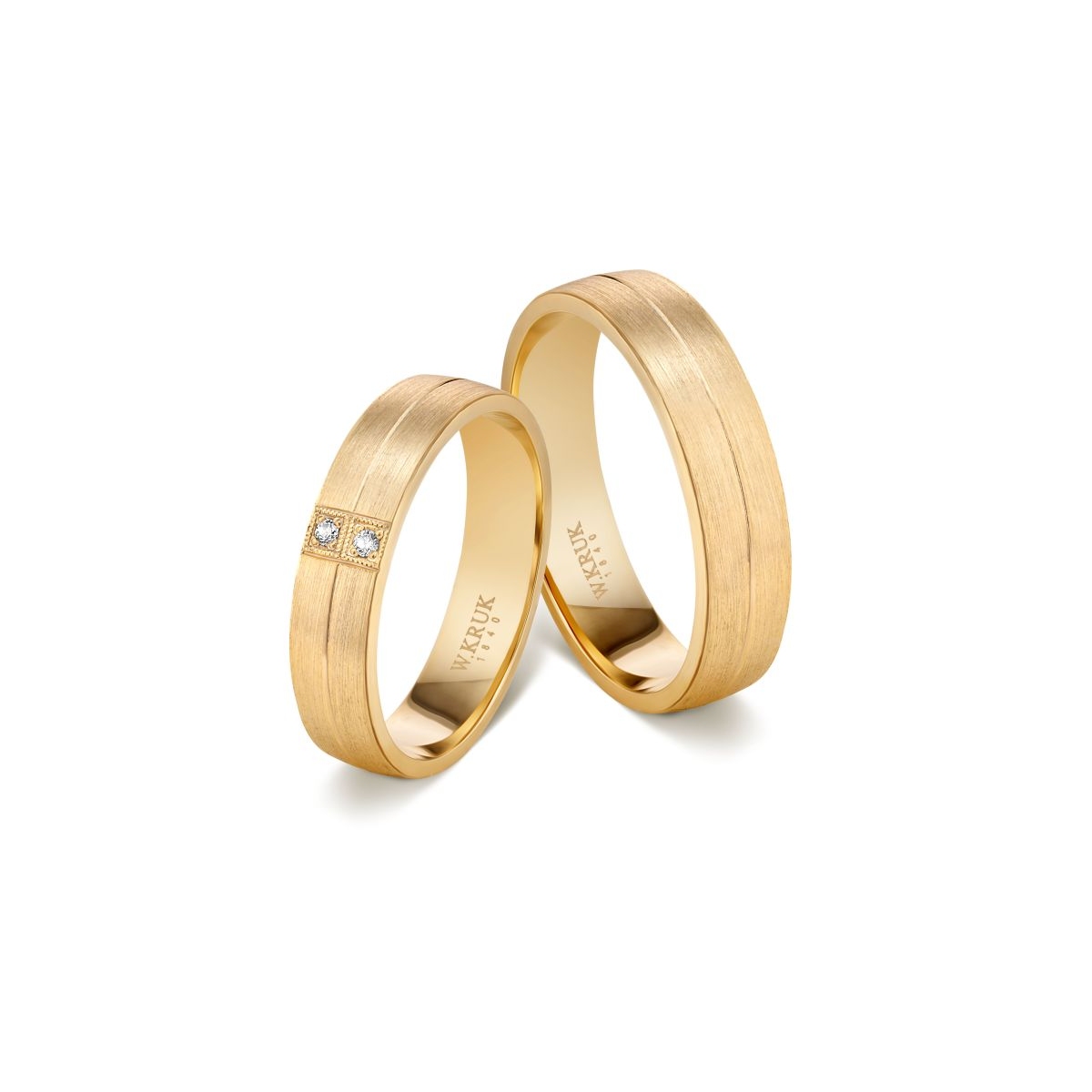 Obrączka złota FORTUNATA damska