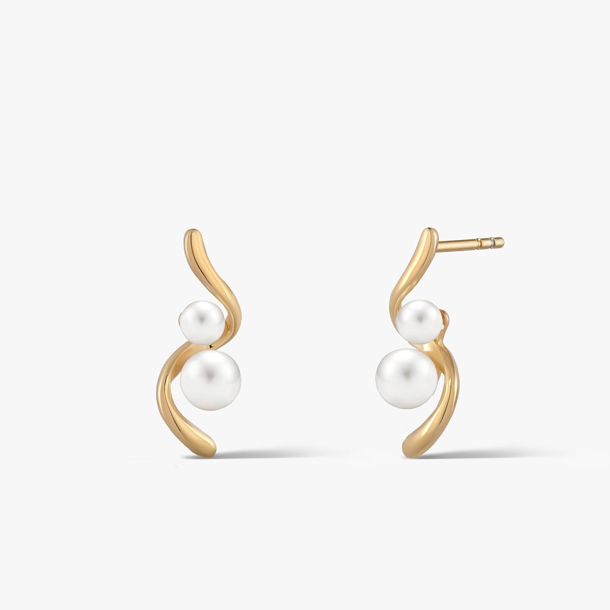 Kolczyki srebrne z perłami