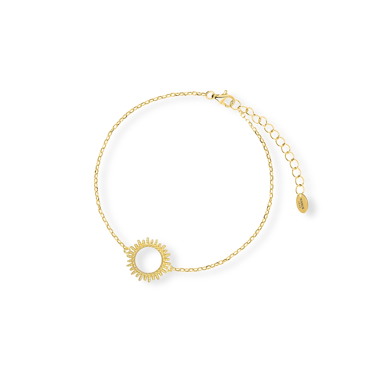 Bransoleta srebrna pozłacana