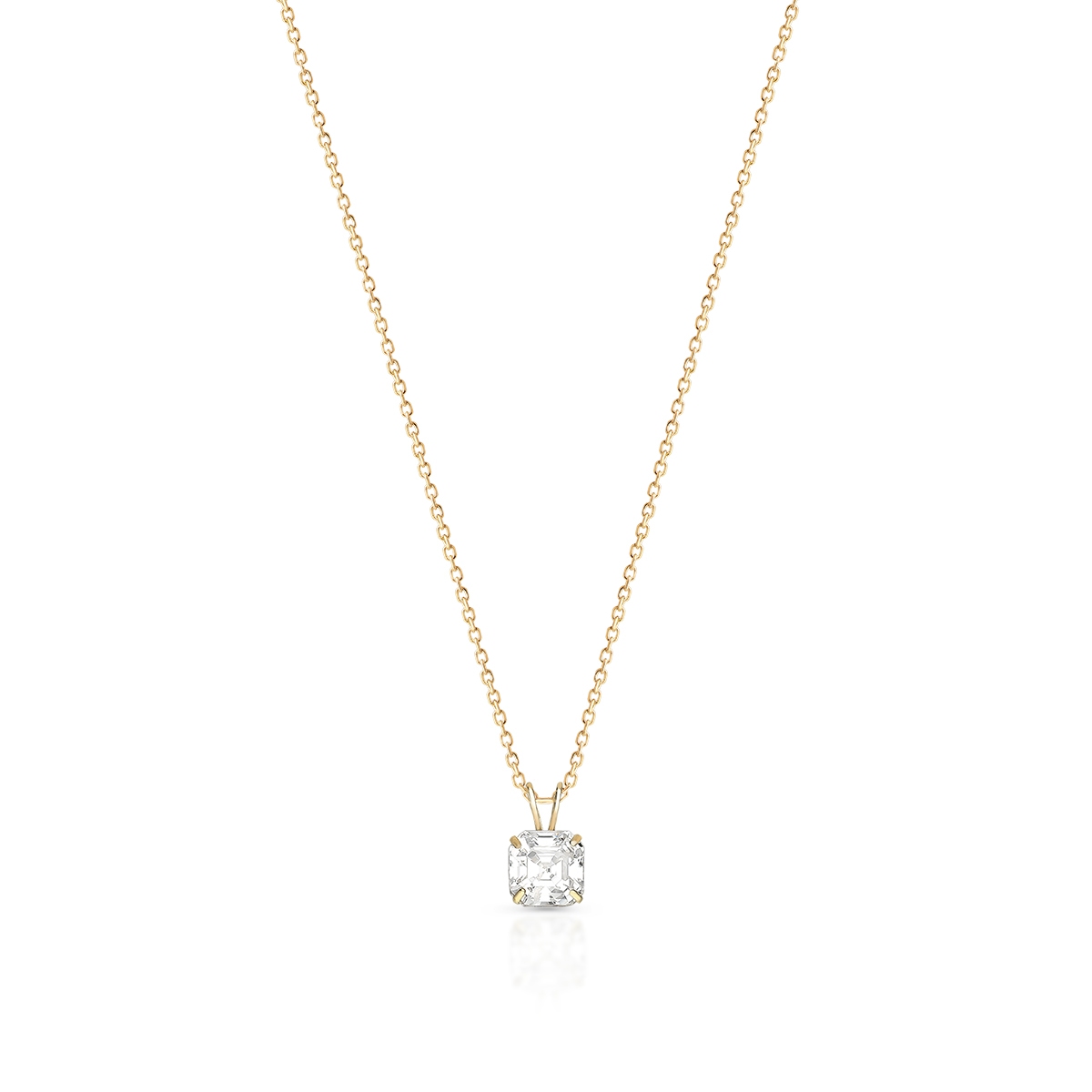 Wisiorek złoty z cyrkonią