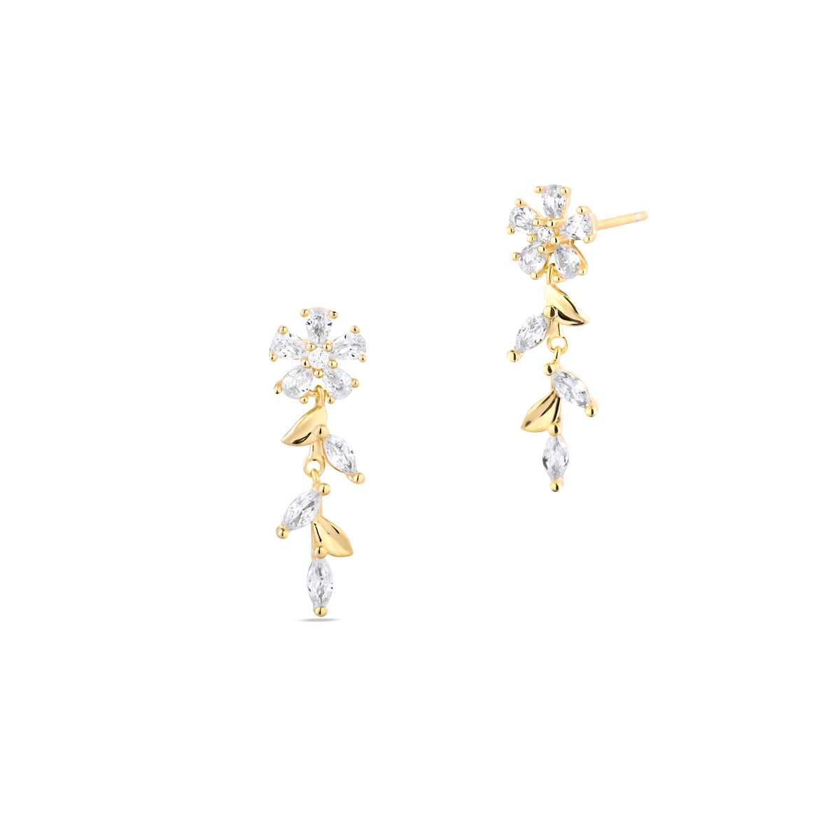 Kolczyki srebrne z cyrkoniami