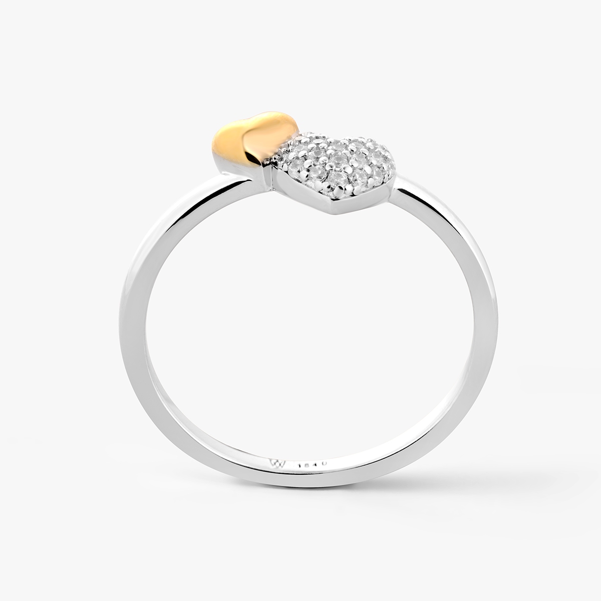 Pierścionek srebrny z cyrkoniami