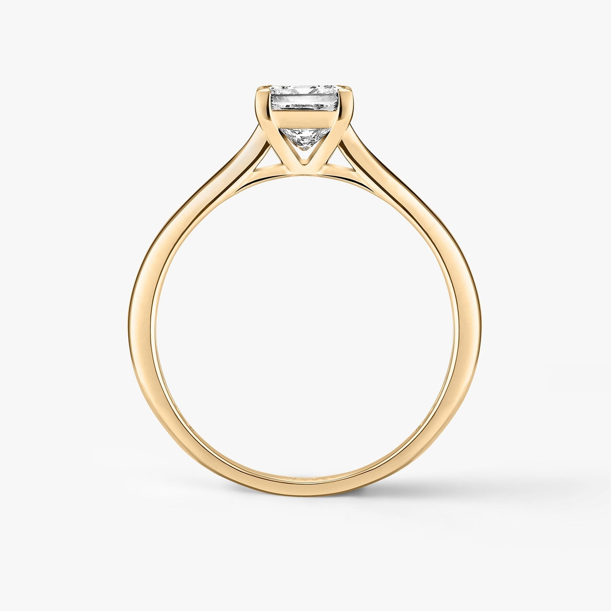 Pierścionek zaręczynowy złoty Niezwykły