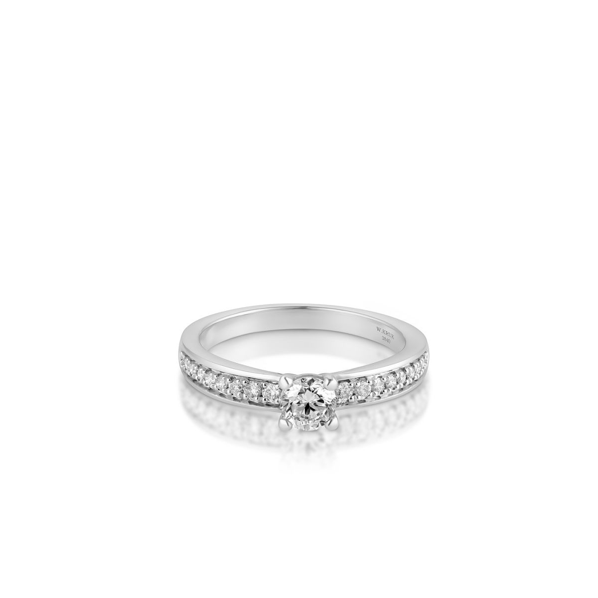 Pierścionek zaręczynowy złoty Szczęśliwy