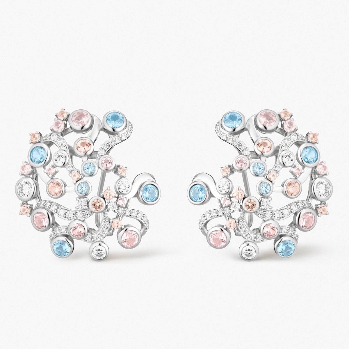 Kolczyki srebrne Balerina