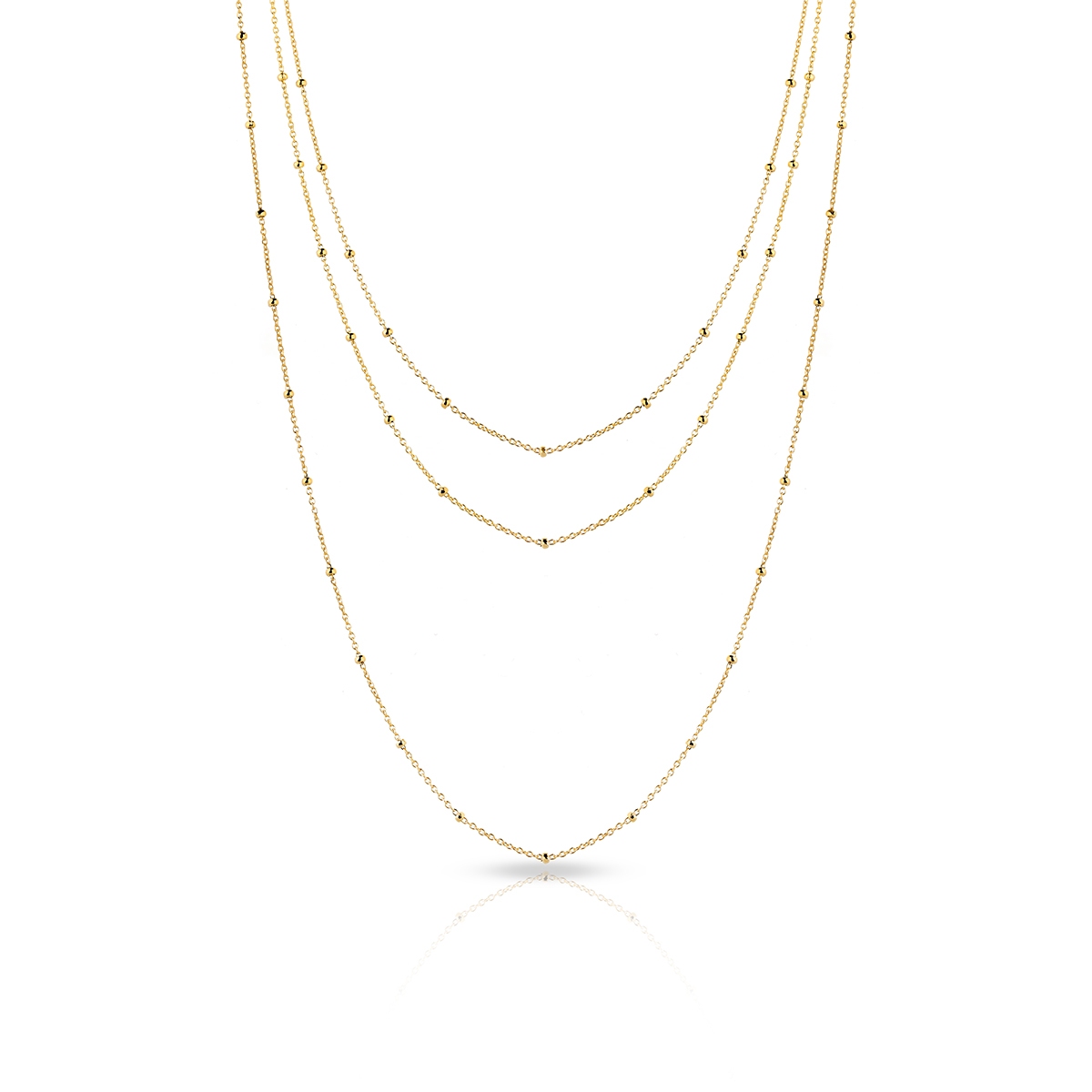 Naszyjnik złoty kaskadowy