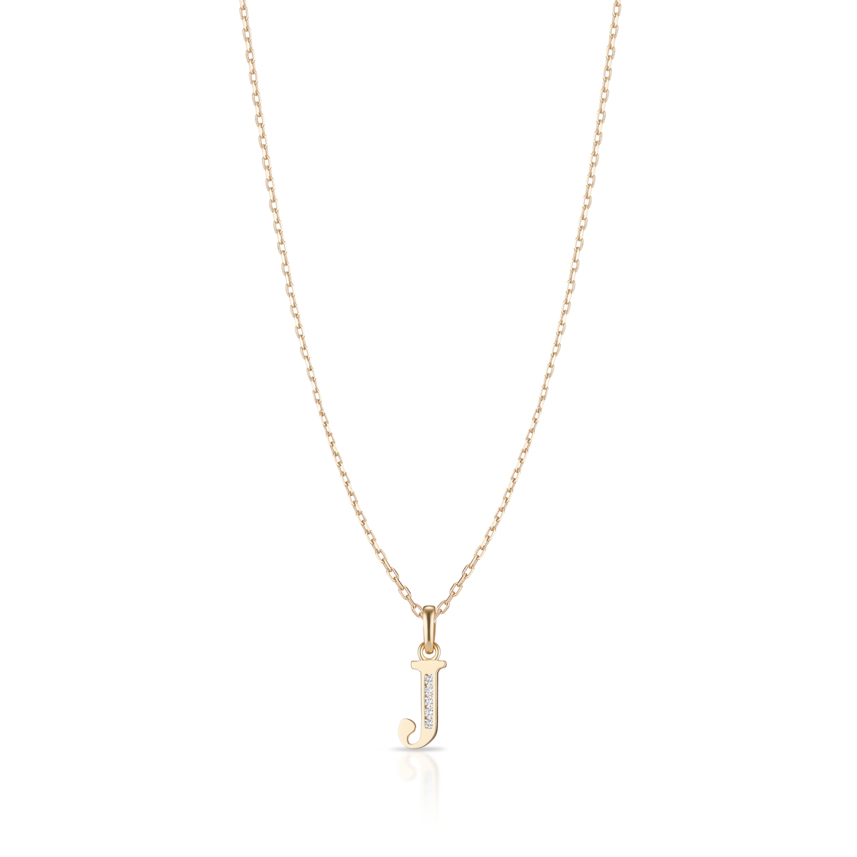 Wisiorek złoty literka J