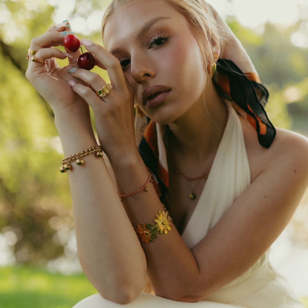 Bransoleta Golden Beads Picky Pica