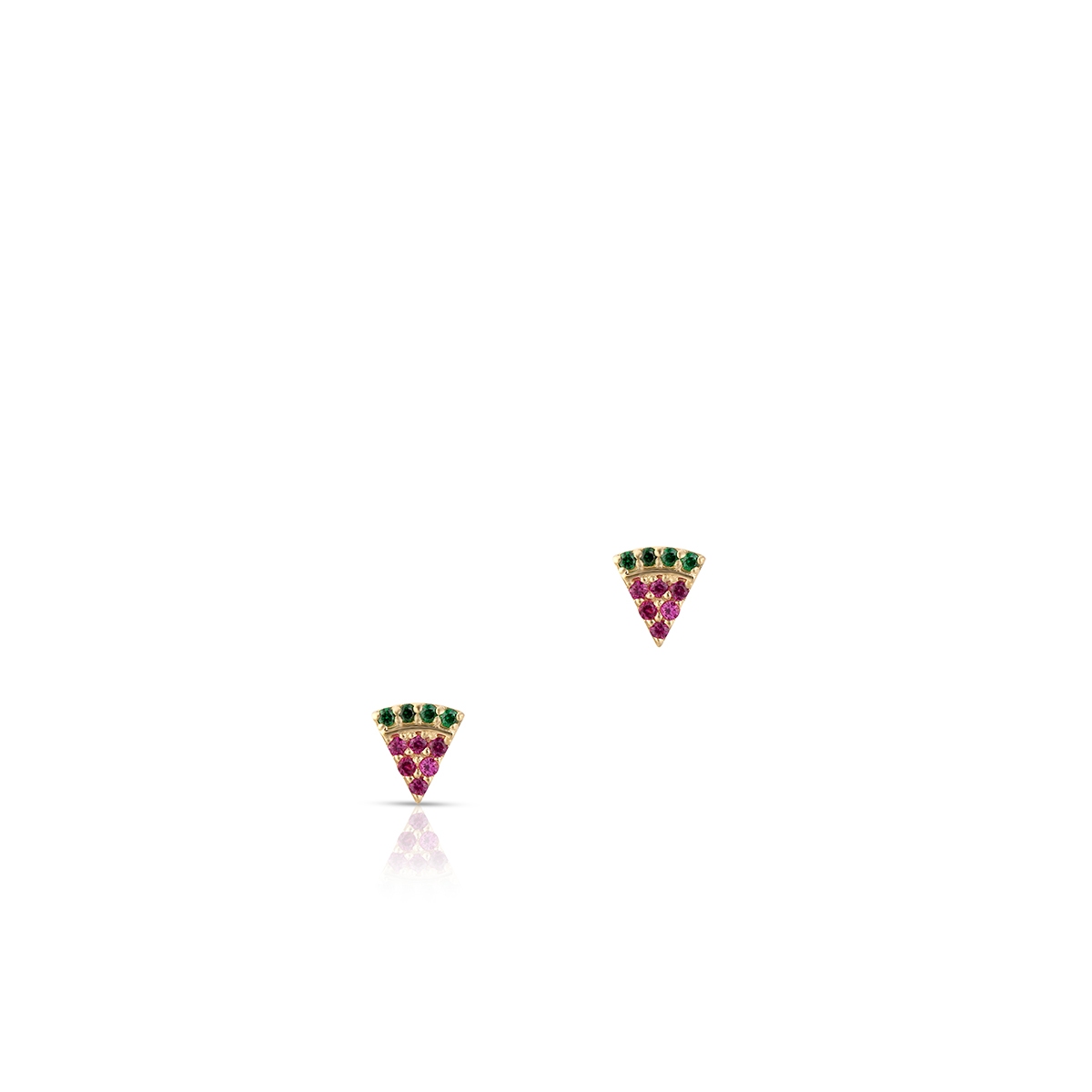 Kolczyki złote z cyrkoniami