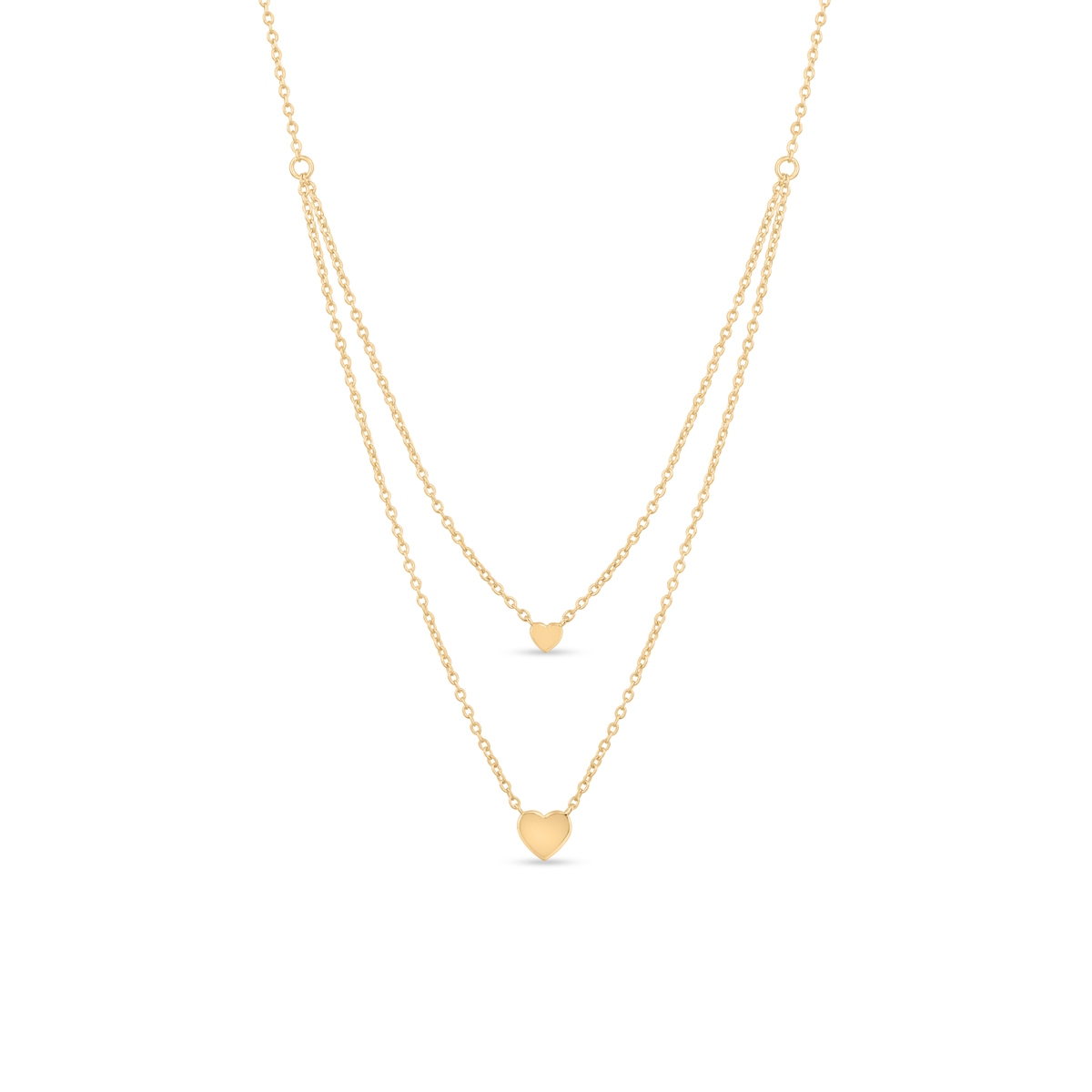 Naszyjnik srebrny pozłacany kaskadowy