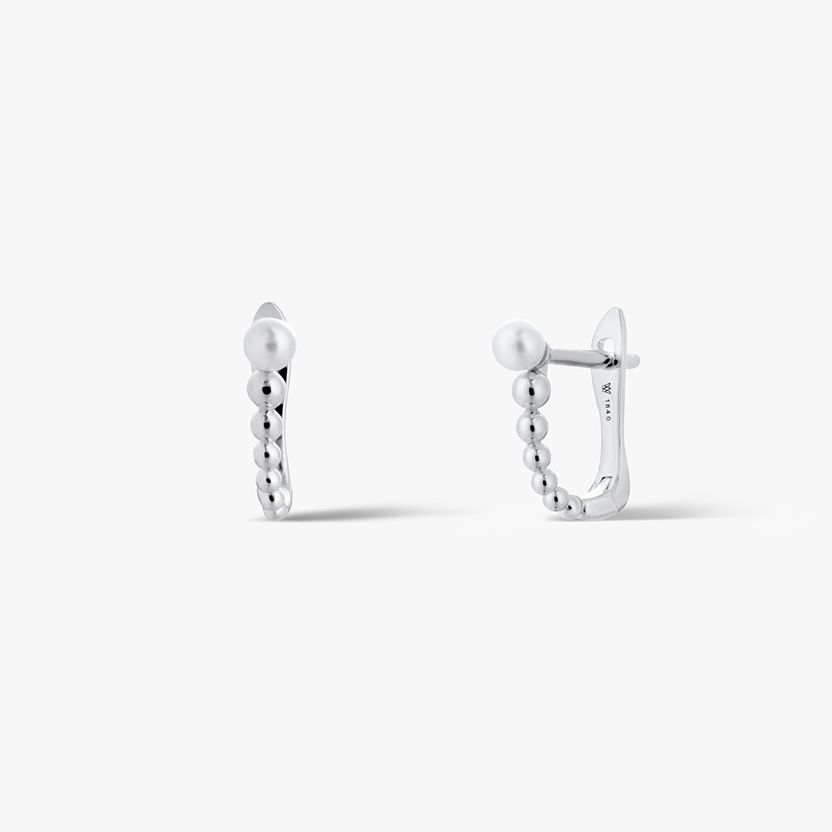 Kolczyki srebrne z perłą