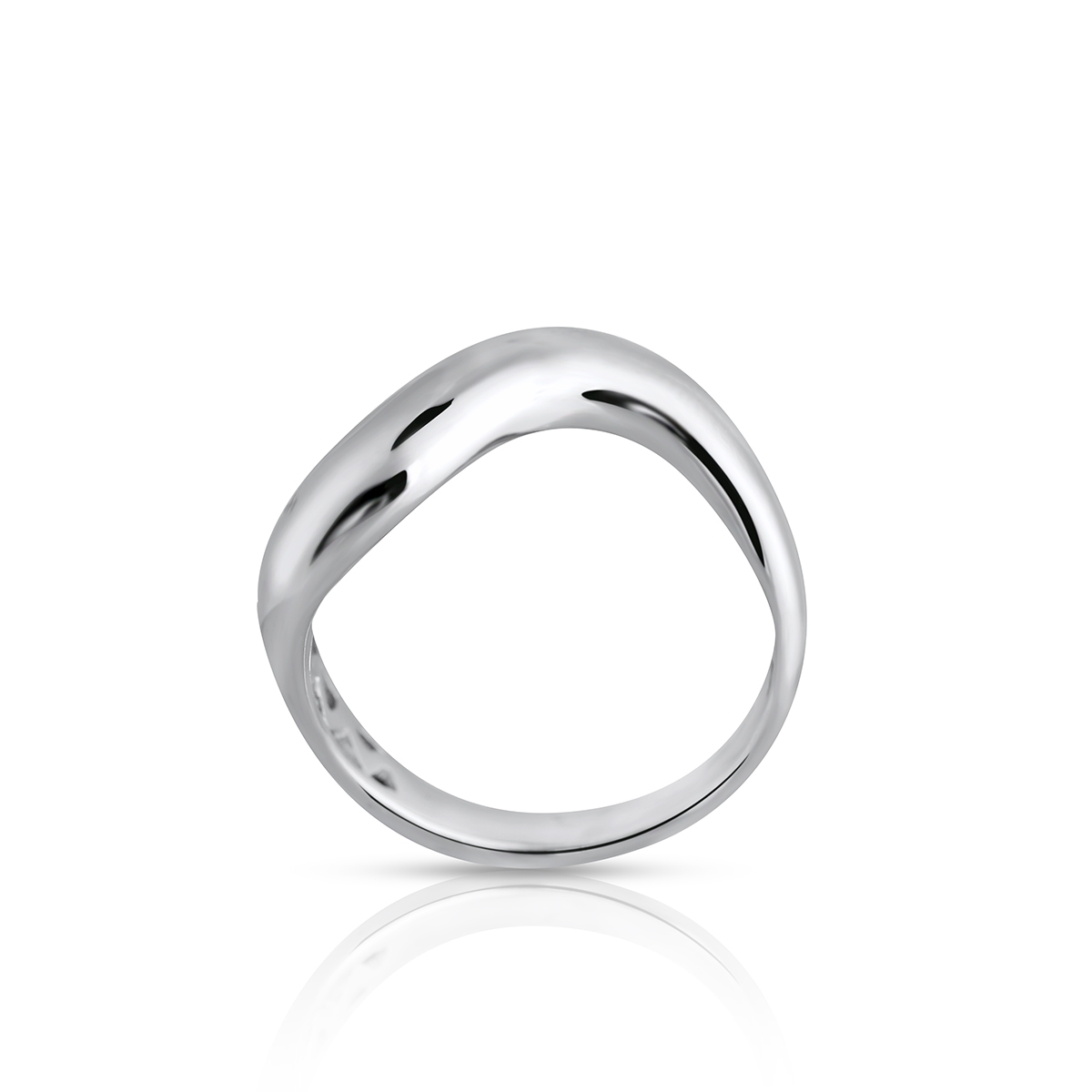 Pierścionek srebrny basic