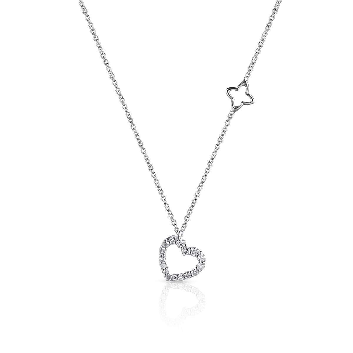 Naszyjnik białe złoto Recarlo