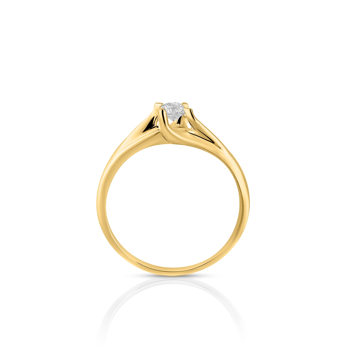 Pierścionek zaręczynowy złoty W.KRUK