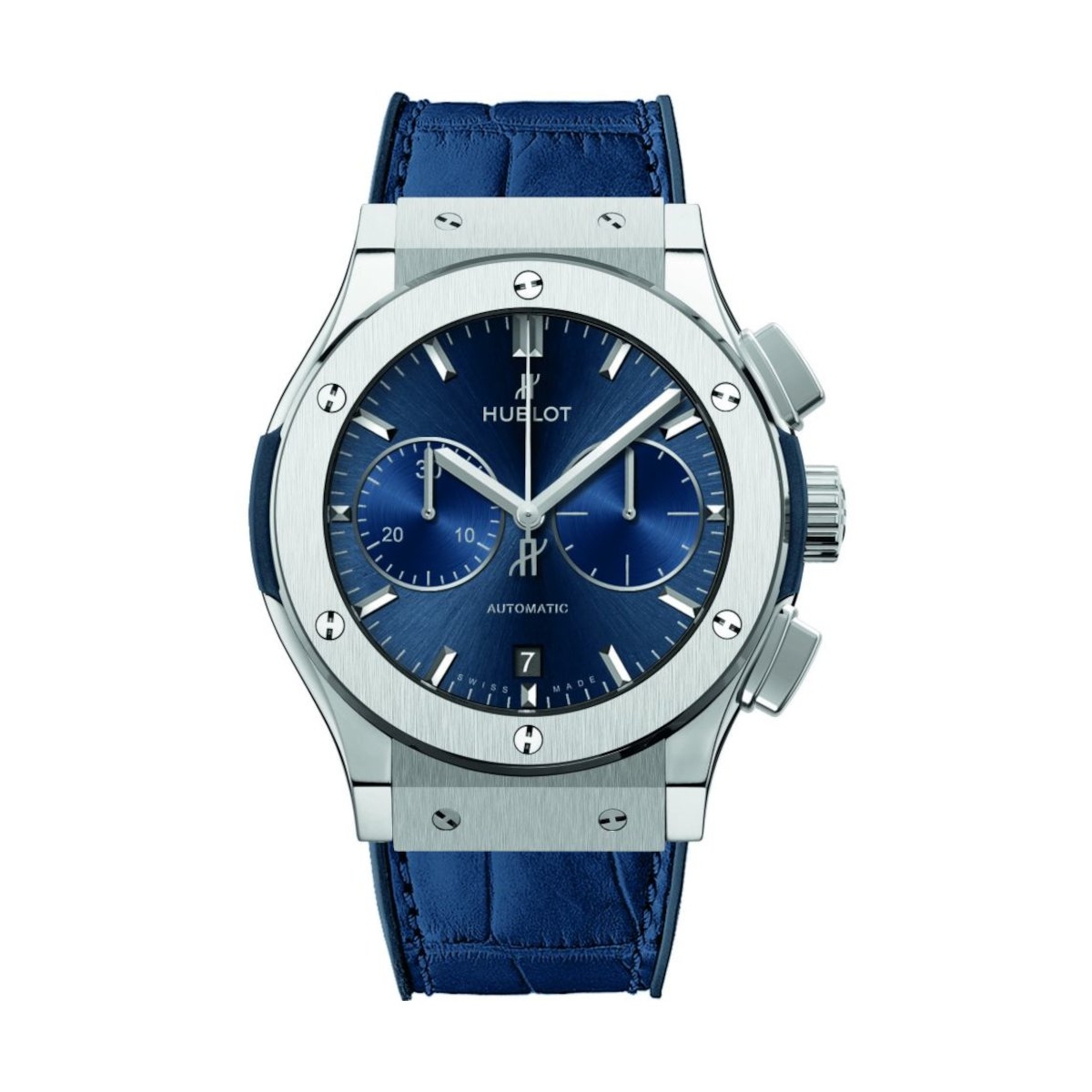 ZEGAREK HUBLOT CLASSIC FUSION CHRONOGRAPH TITANIUM BLUE