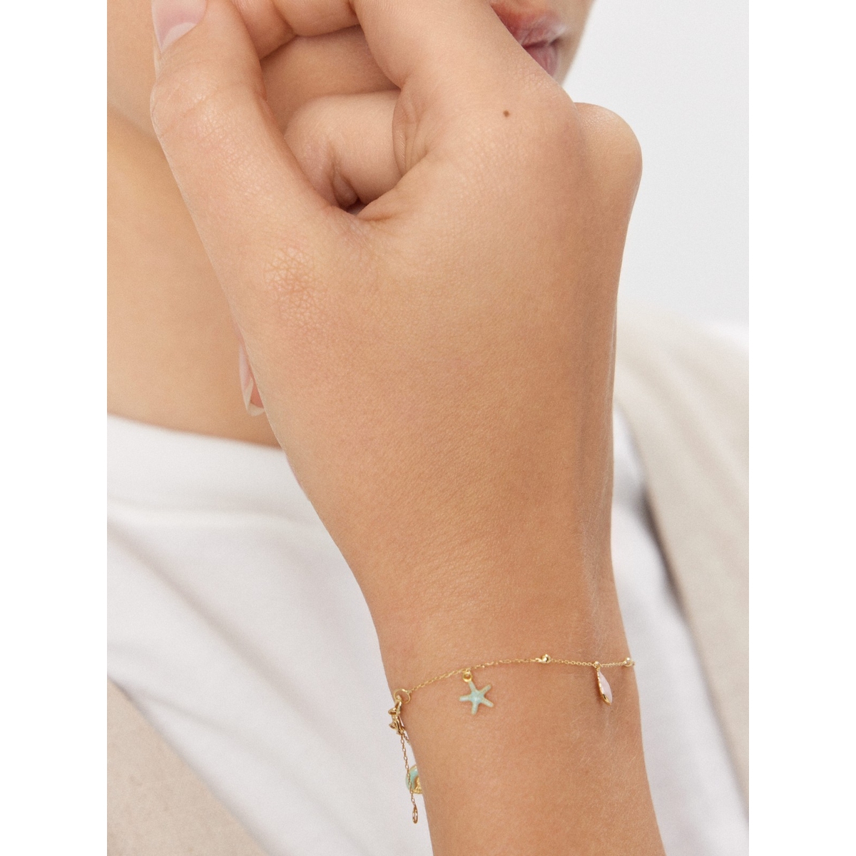 Bransoleta złota Santorini