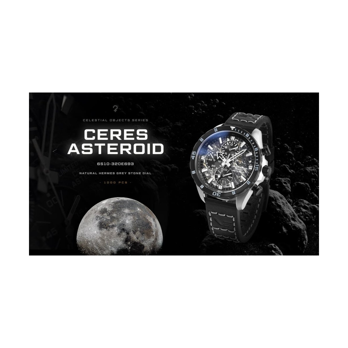 ZEGAREK VOSTOK EUROPE ALMAZ SPACE STATION CHRONO CERES ASTEROID SPECIAL EDITION