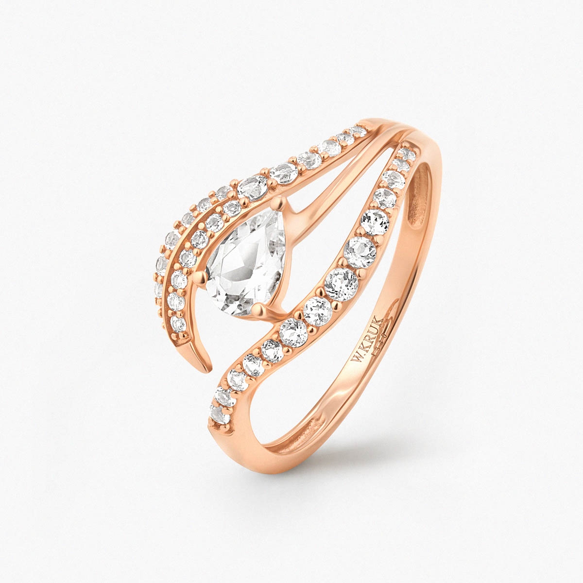 Pierścionek złoty Balerina