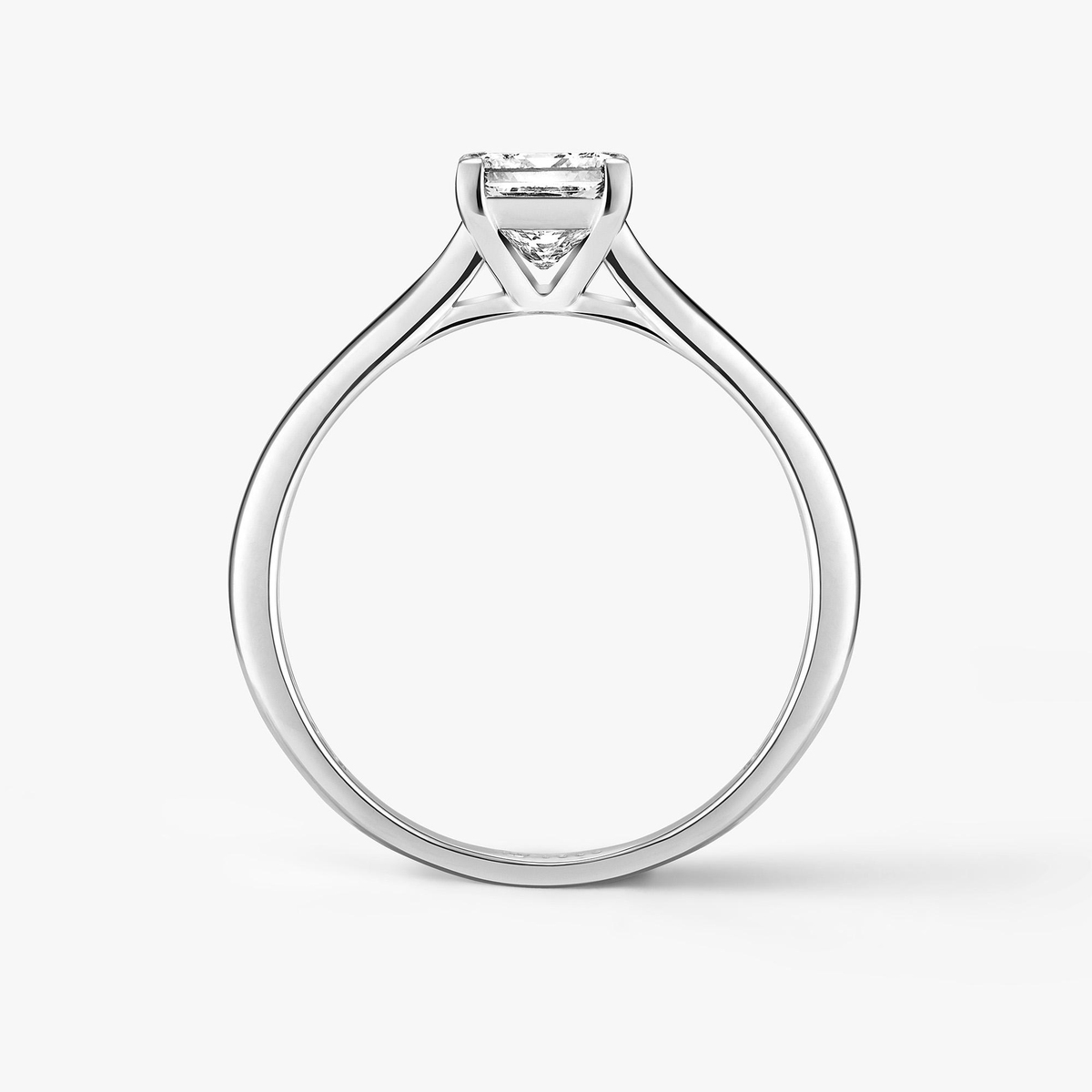 Pierścionek zaręczynowy białe złoto Niezwykły