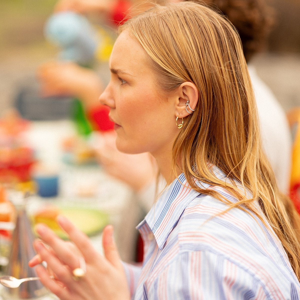 Nausznica srebrna Felicita