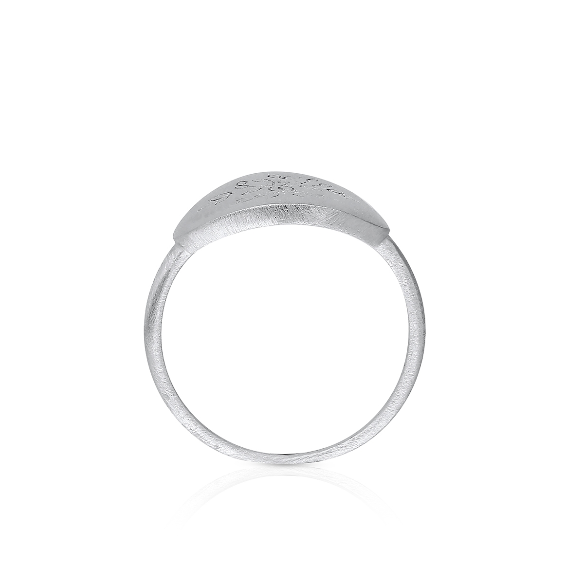 Pierścionek srebrny z motywem drzewa