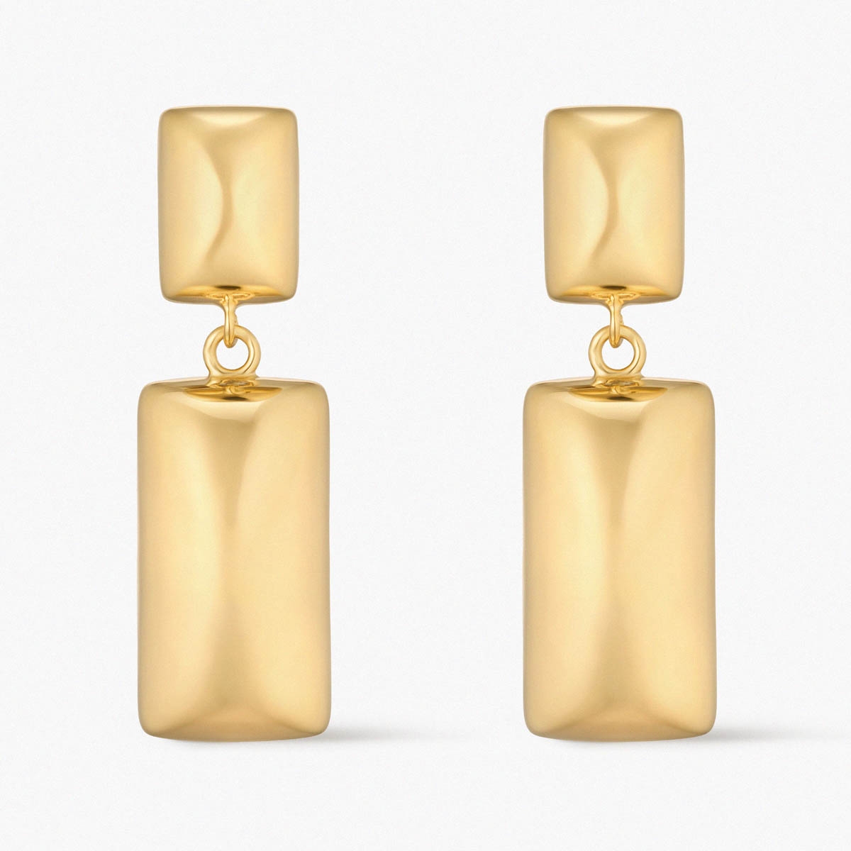 Kolczyki srebrne pozłacane