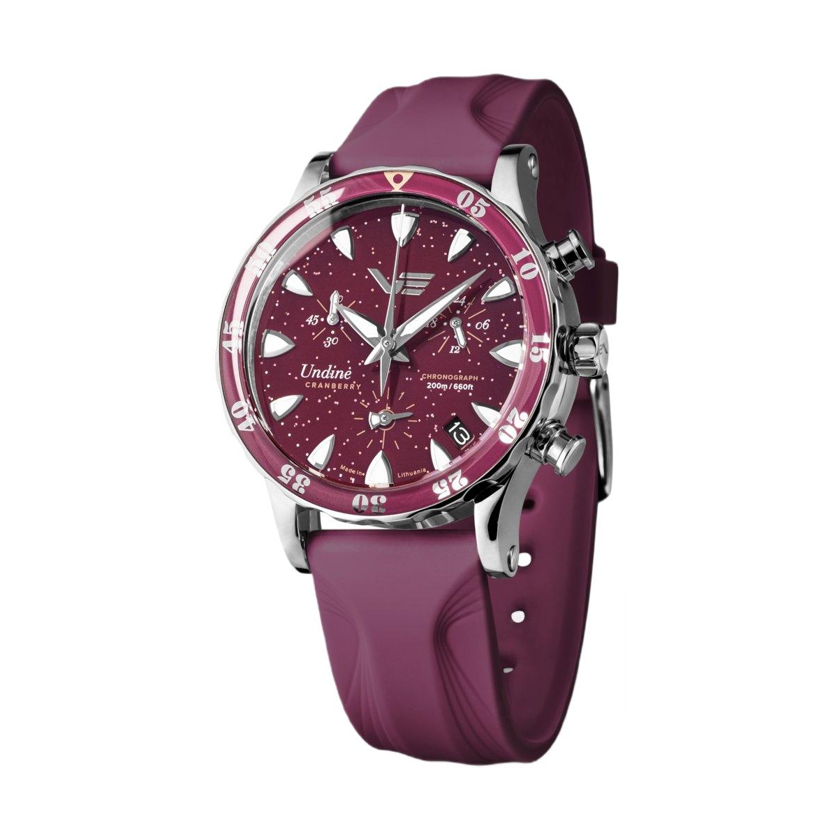 ZEGAREK VOSTOK EUROPE UNDINE CRANBERRY CHRONO SET