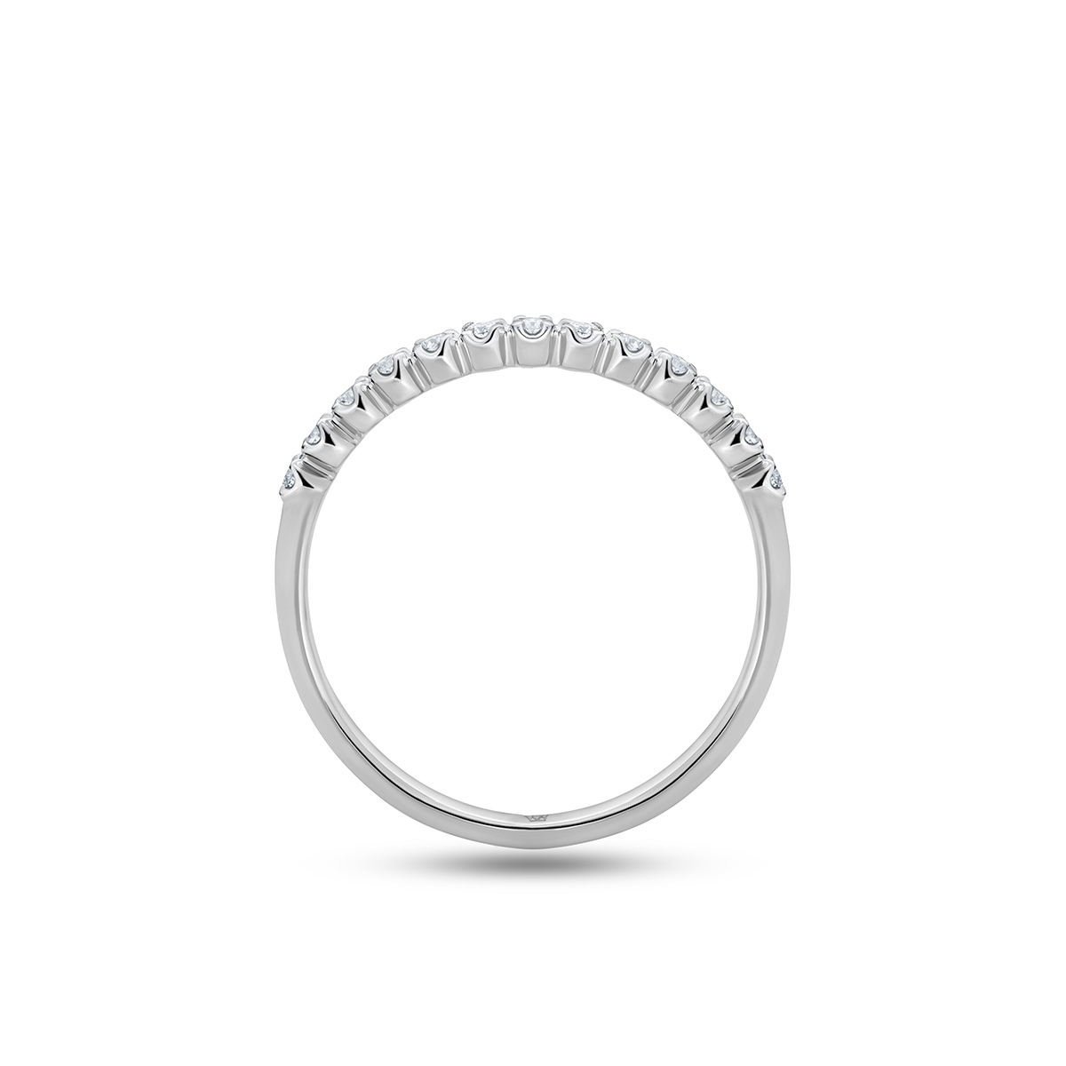 Pierścionek białe złoto z diamentami