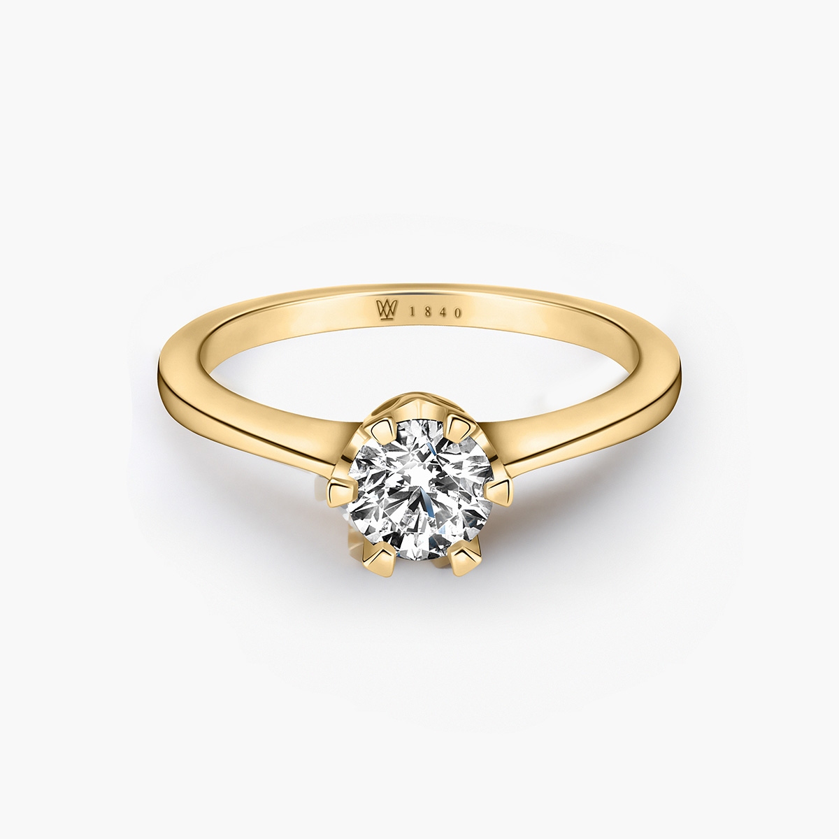Pierścionek zaręczynowy złoty Jedyny
