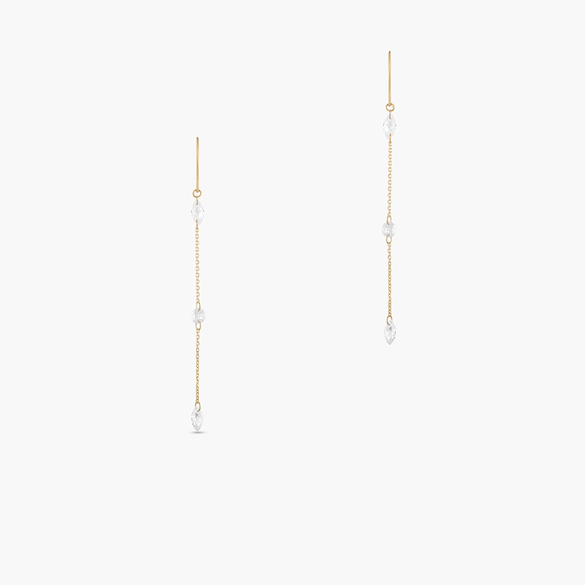 Kolczyki złote z cyrkoniami