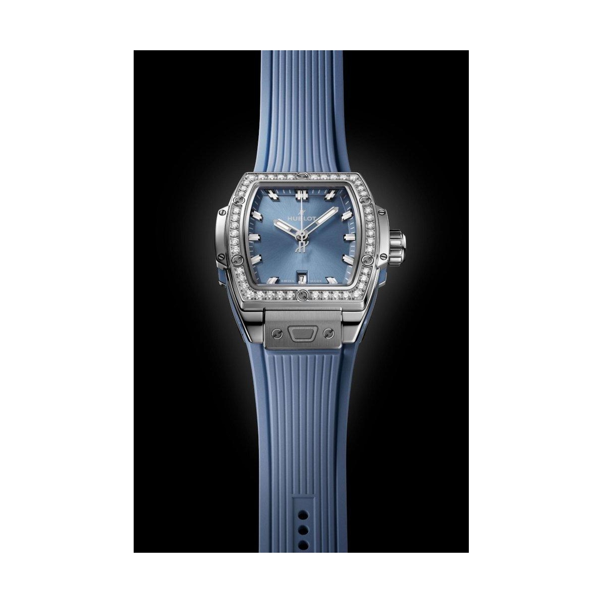 ZEGAREK HUBLOT SPIRIT OF BIG BANG STEEL COAL BLUE DIAMONDS