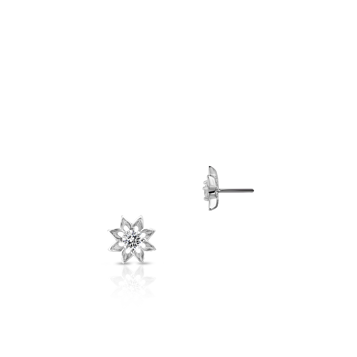 Kolczyki srebrne z cyrkonią