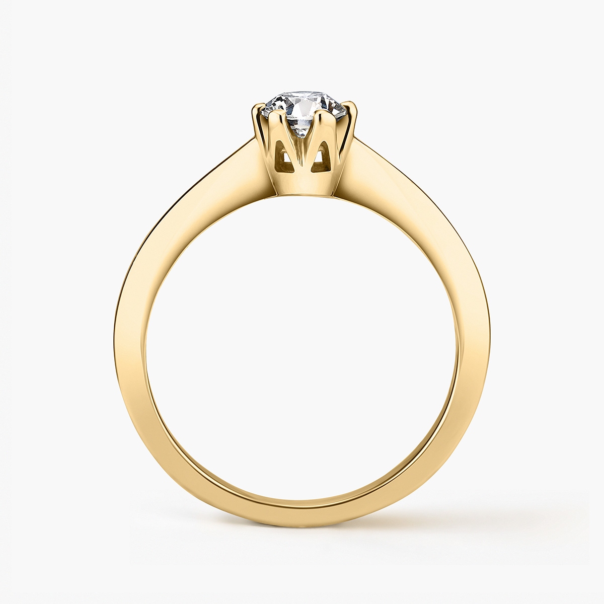 Pierścionek zaręczynowy złoty Jedyny