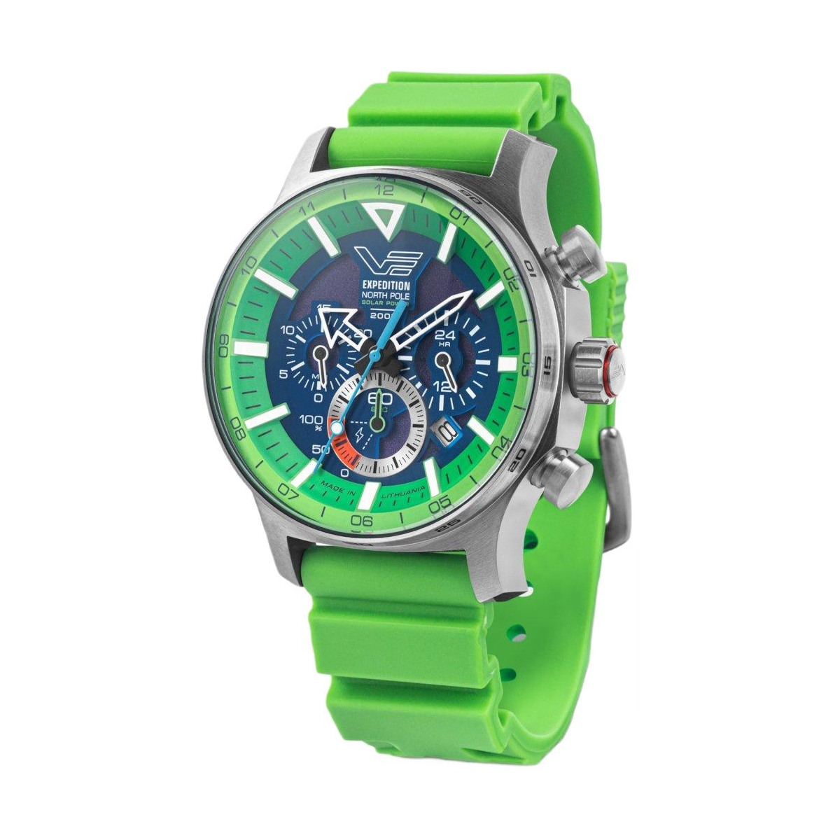 ZEGAREK VOSTOK EUROPE EXPEDITION NORTH POLE 1 POLAR SPRUCE SOLAR