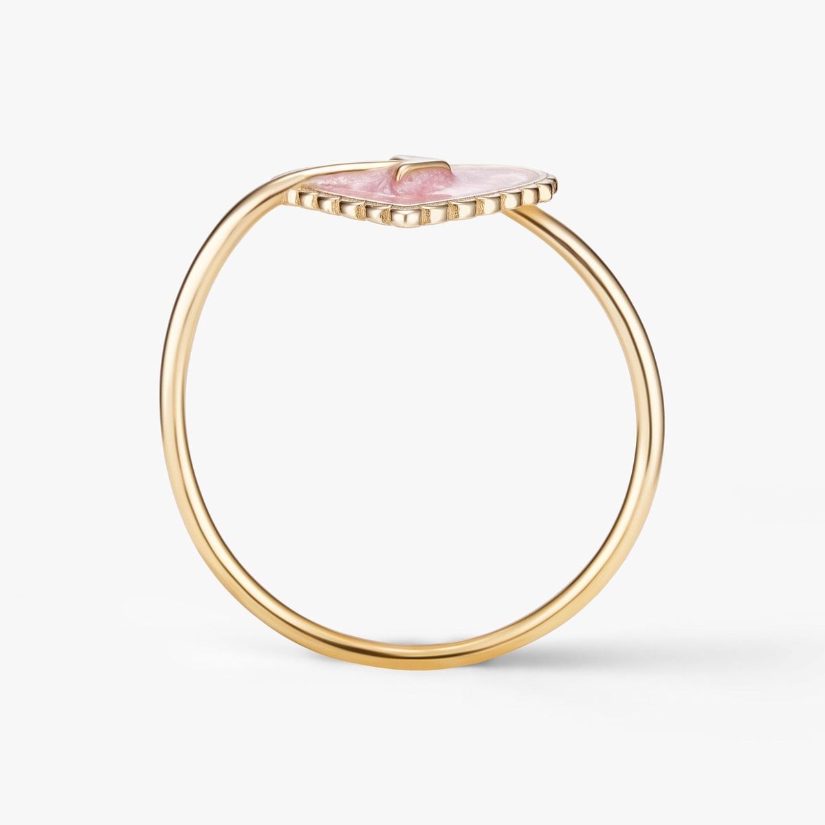 Pierścionek złoty Czułość