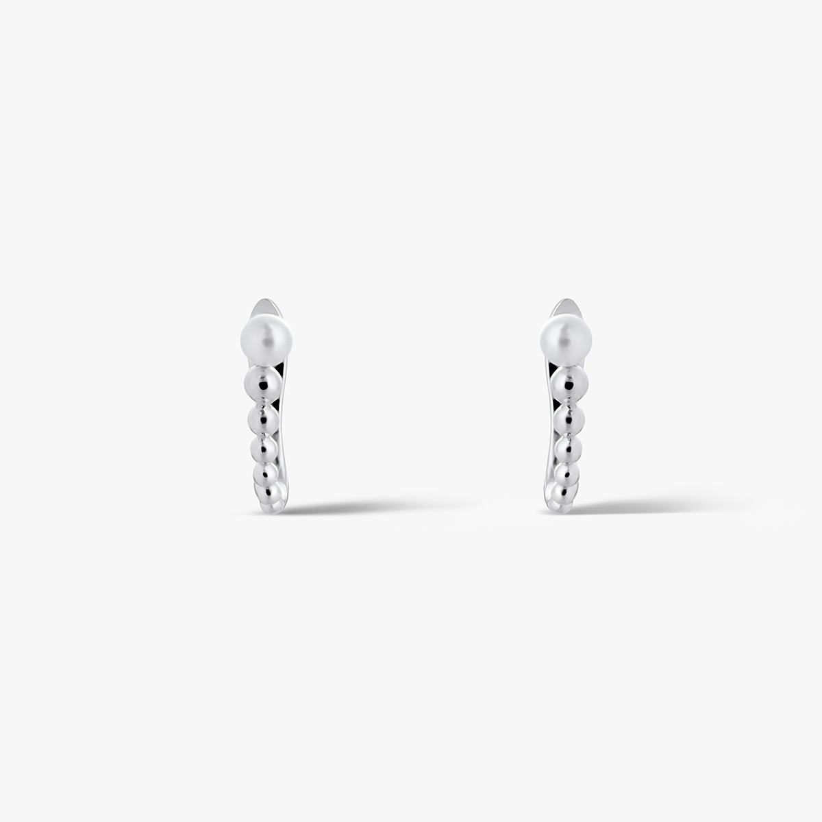 Kolczyki srebrne z perłą