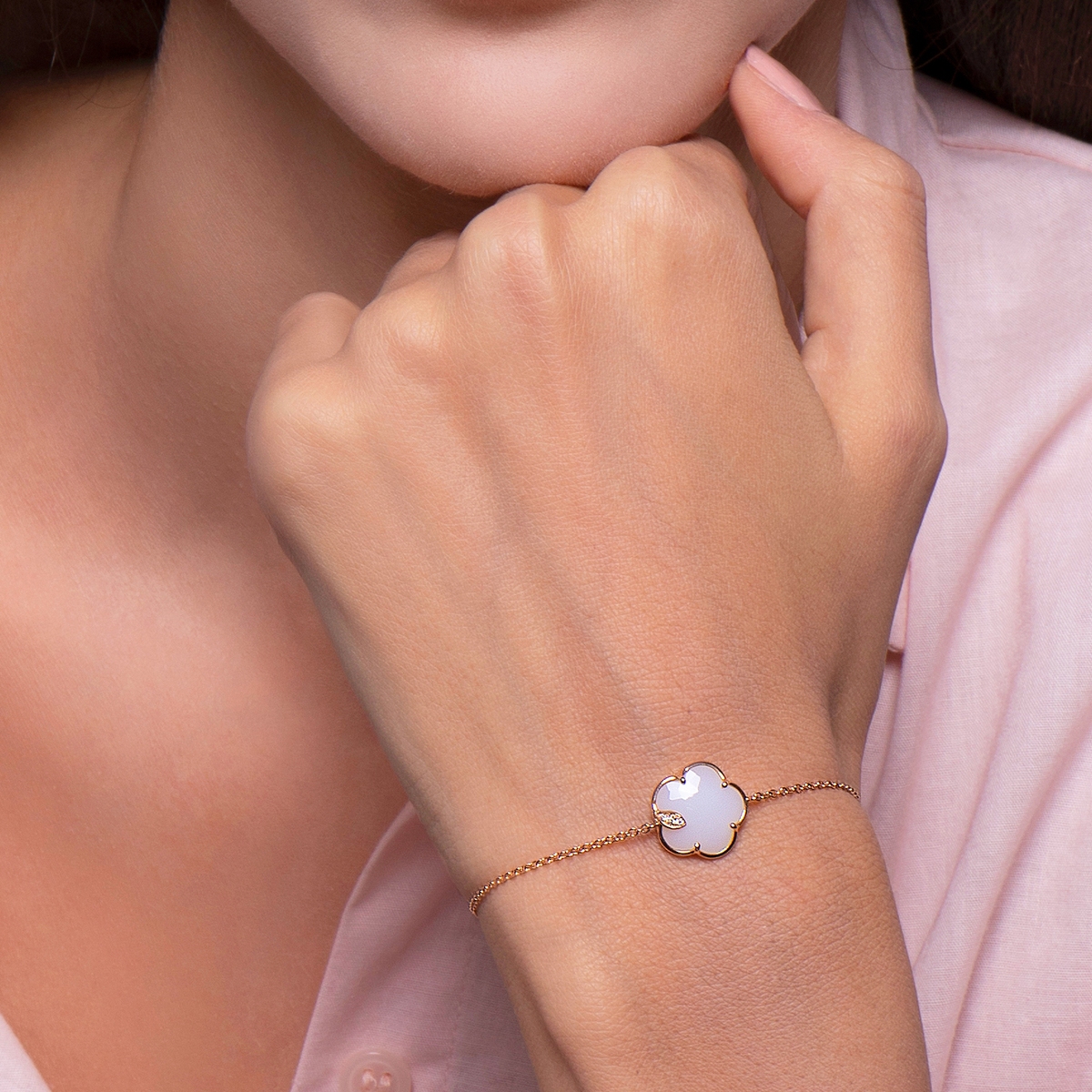 Bransoletka różowe złoto Pasquale Bruni