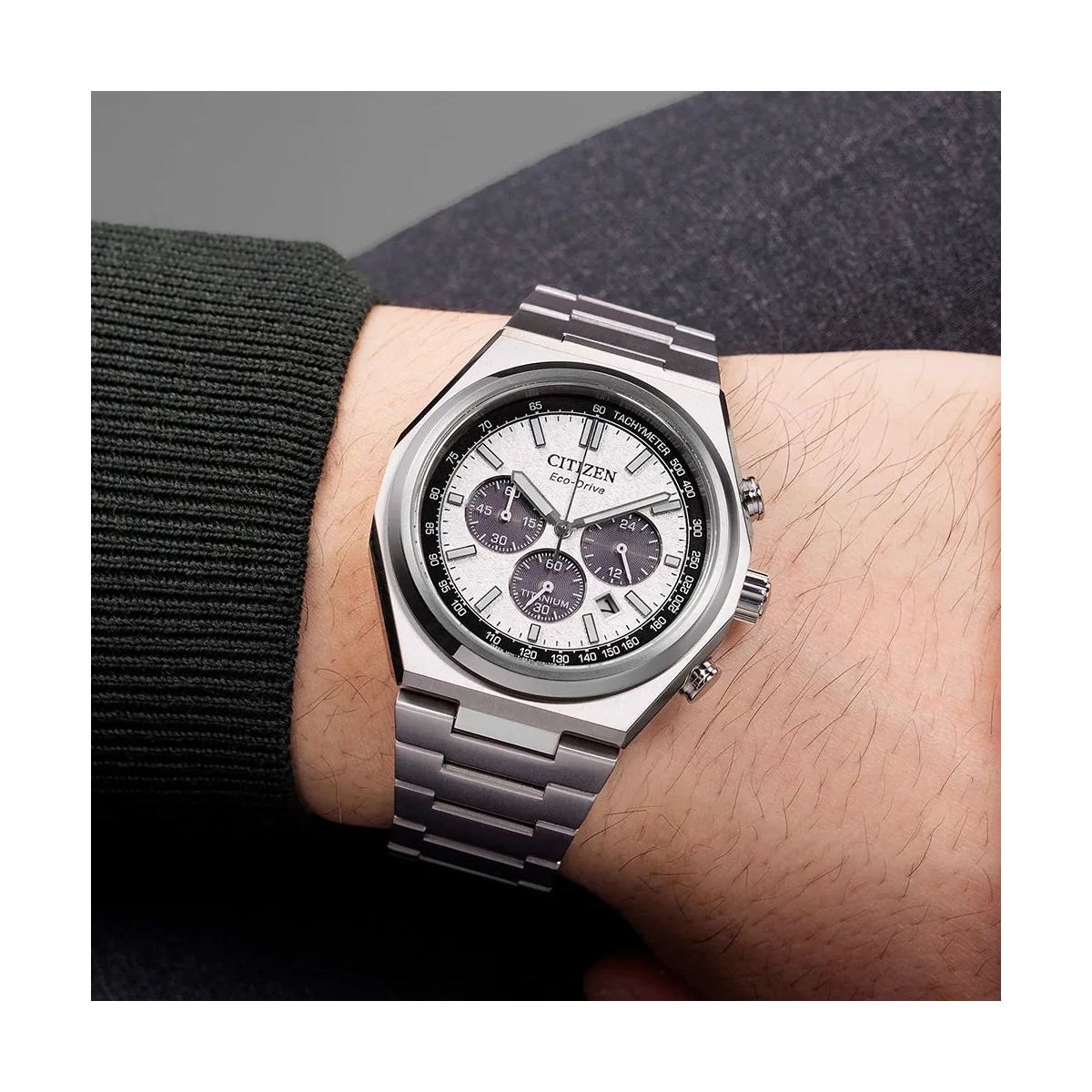 ZEGAREK CITIZEN ZENSHIN SUPER TITANIUM CHRONOGRAPH