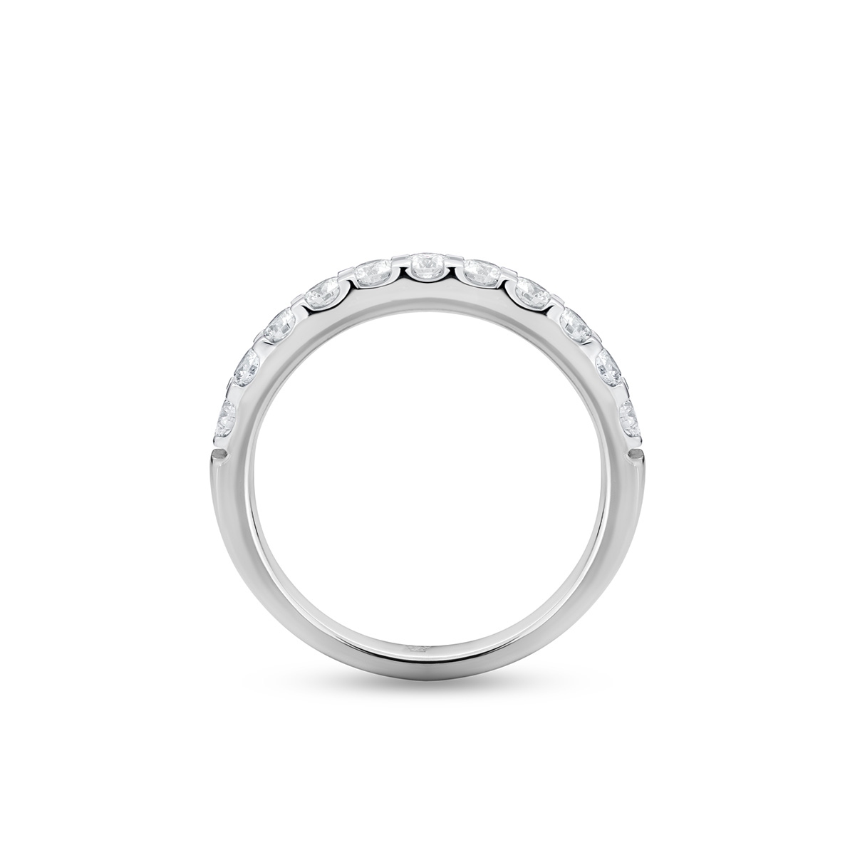 Pierścionek białe złoto z diamentami