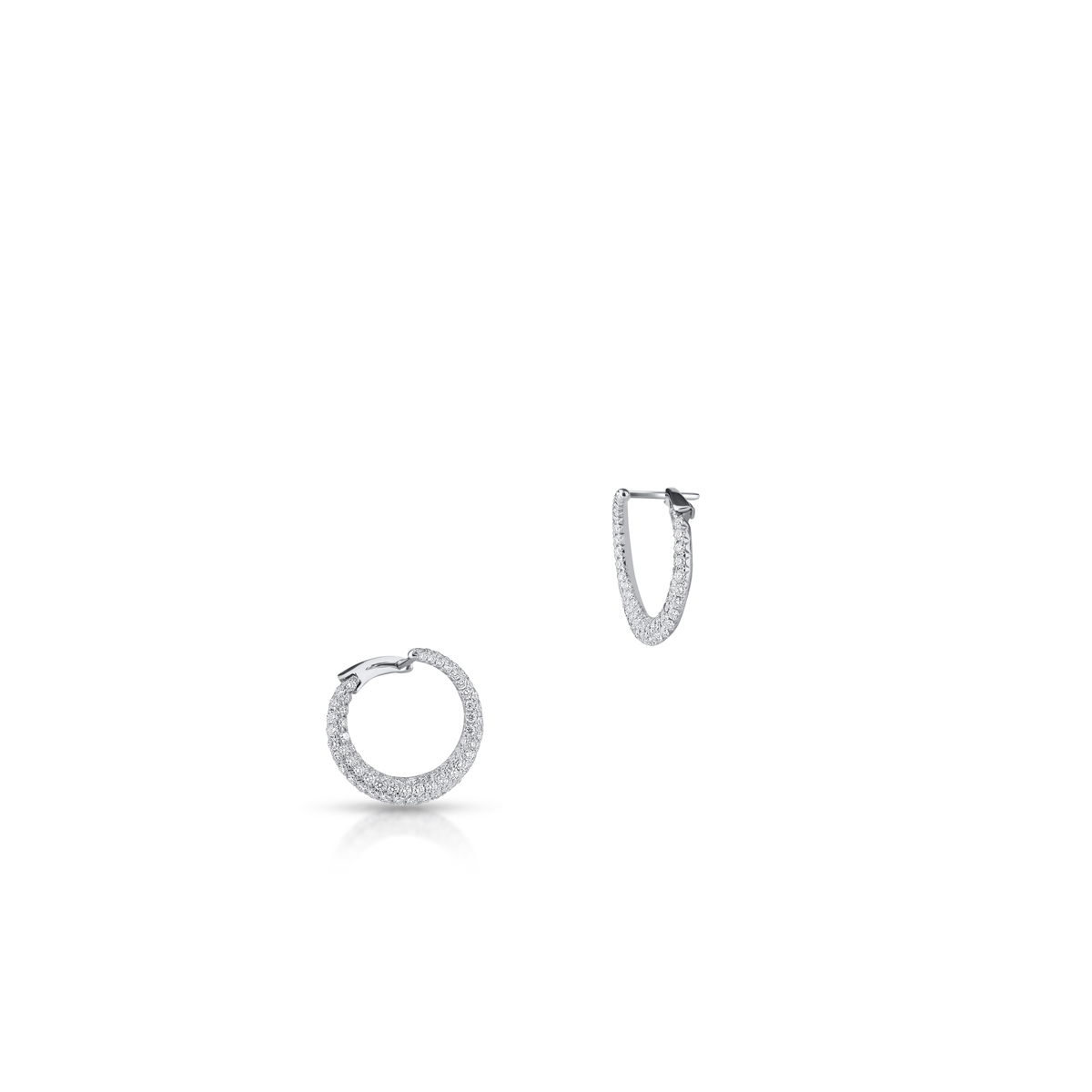 Kolczyki białe złoto z brylantami