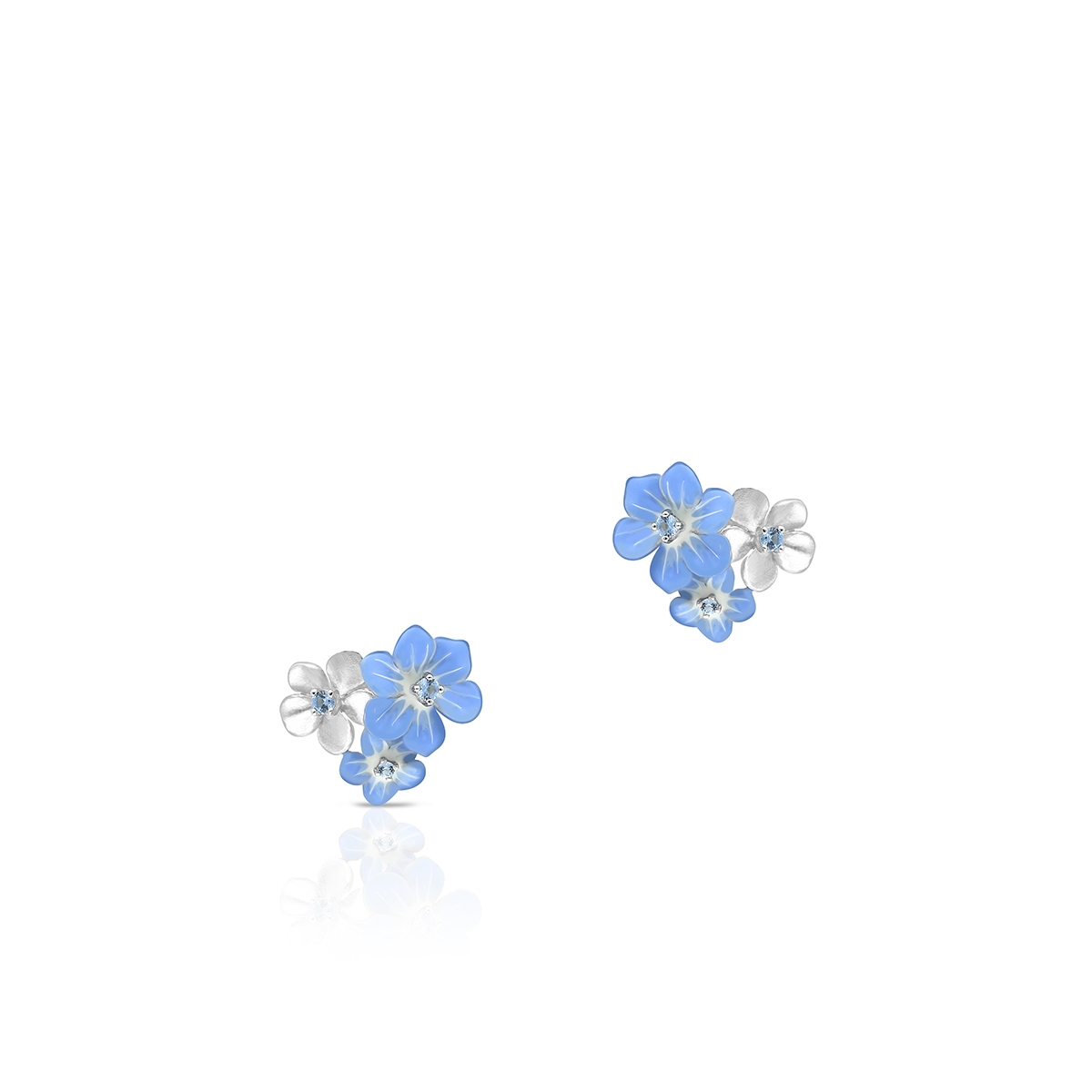 Kolczyki srebrne Kwiaty Nocy