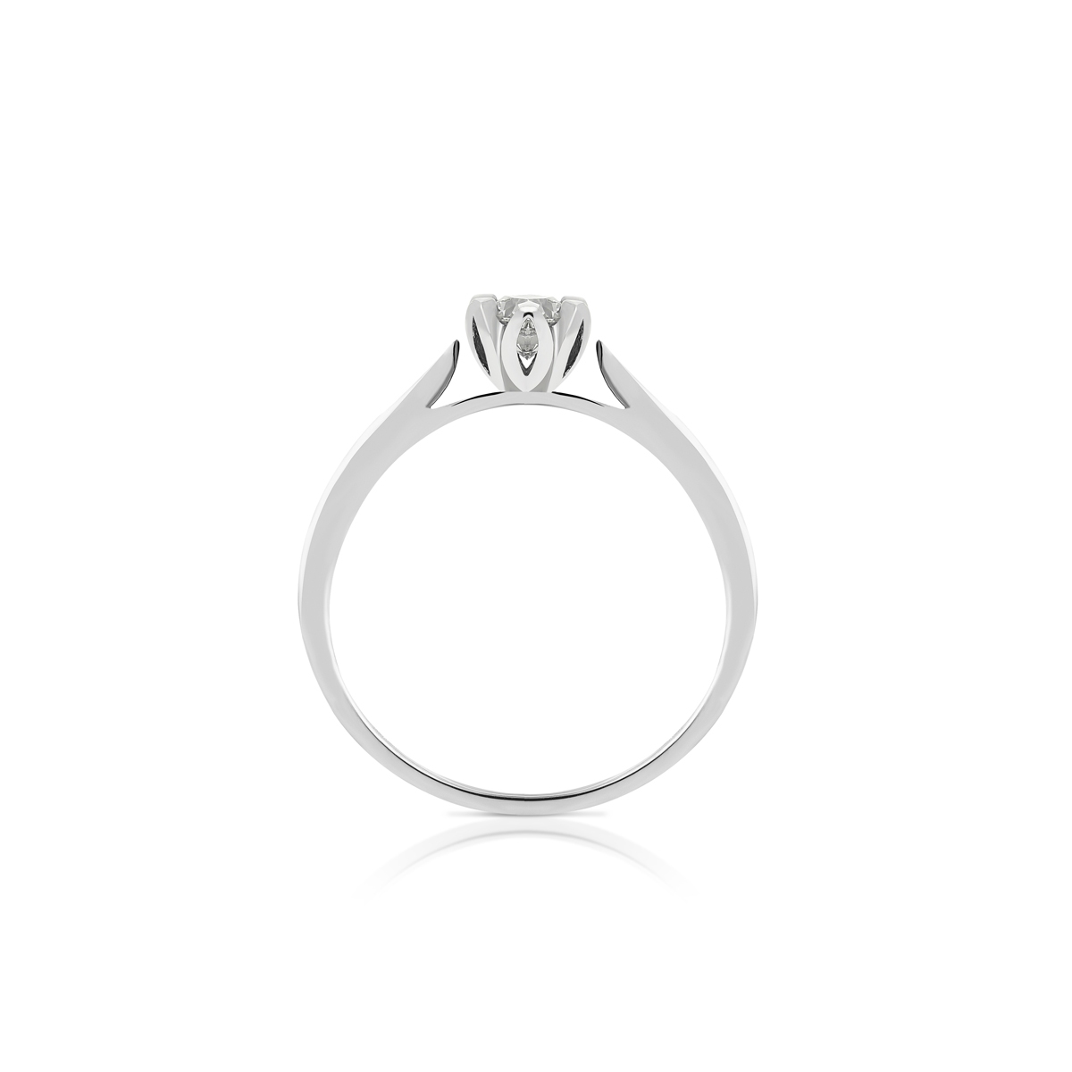 Pierścionek zaręczynowy złoty Romantyczny