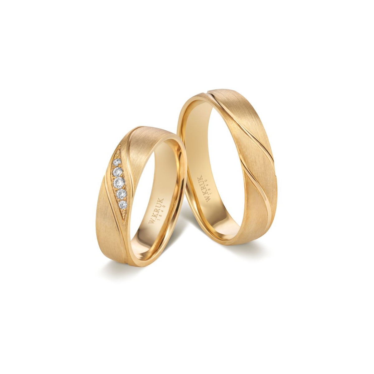 Komplet obrączek złotych BOLLETA