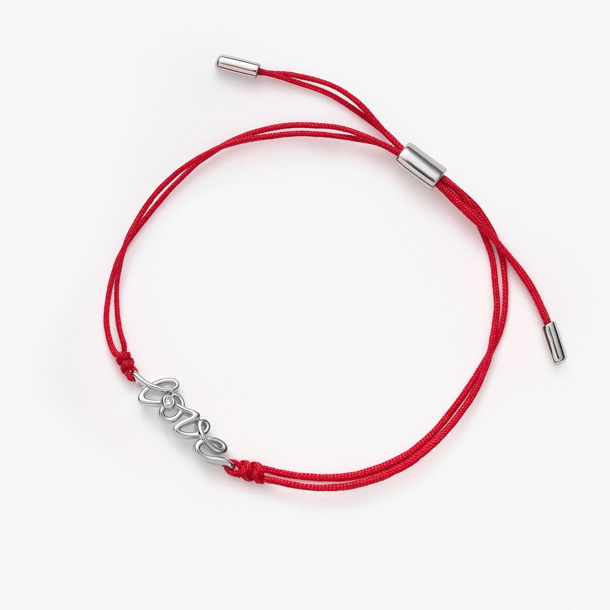 Bransoleta srebrna z diamentem laboratoryjnym Czułość