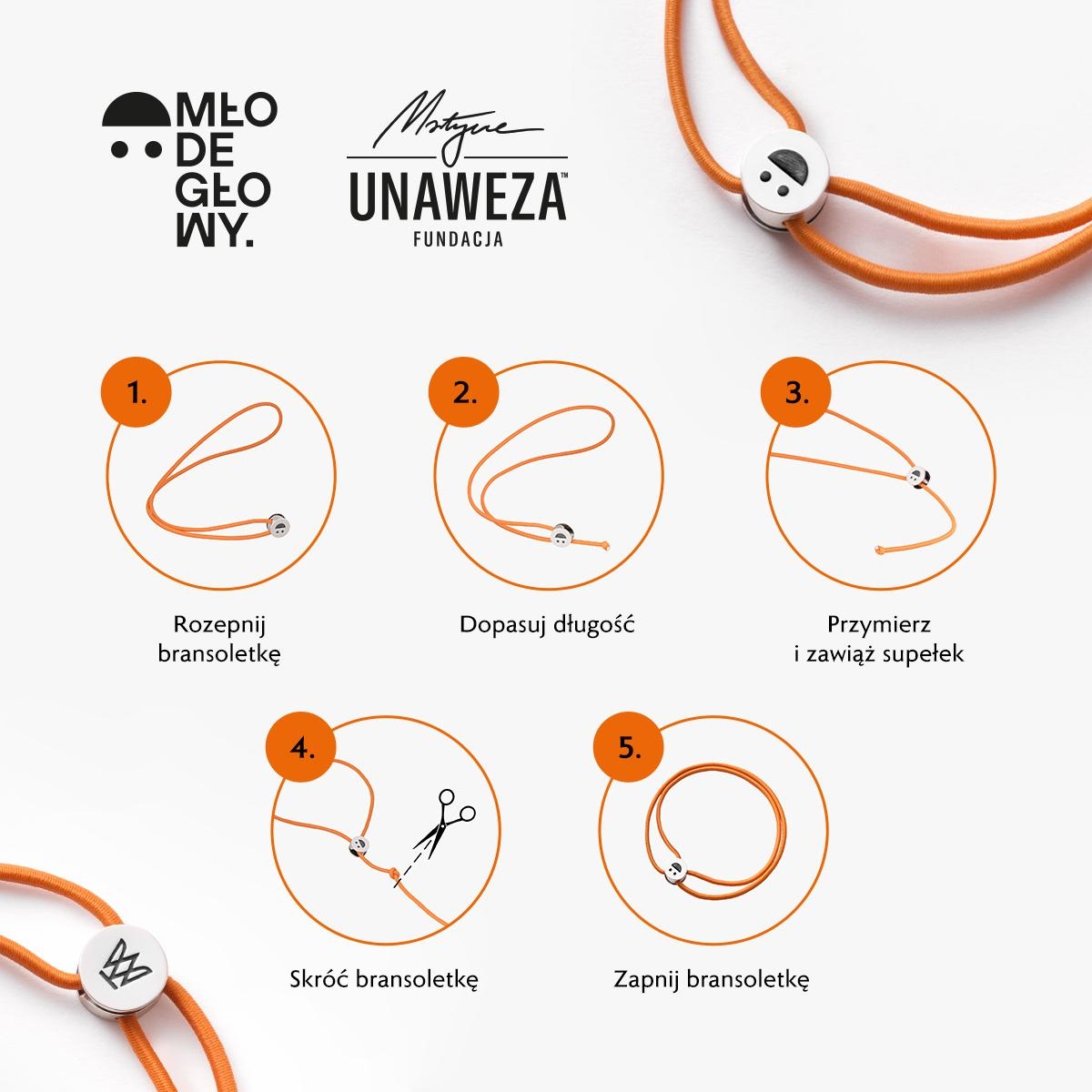 Bransoletka projektu MŁODE GŁOWY